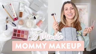 ALL NATURAL MOMMY MAKEUP LOOK | 5 Minutes or Less!