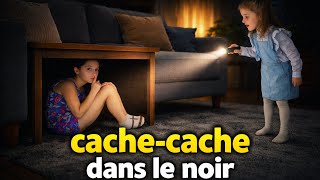 Cache-cache dans le noir… Rose a triché      #cachecache 