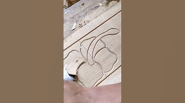 the process of carving floral motifs on wood using a chisel #process #wood #carving #chisel