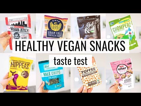 HEALTHY VEGAN SNACKS ♡ my first TASTE TEST video!