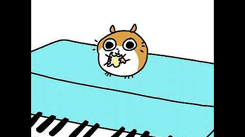 Hamster On A Piano (Eating Popcorn) - Parry Gripp - Animation by the0kiD!!