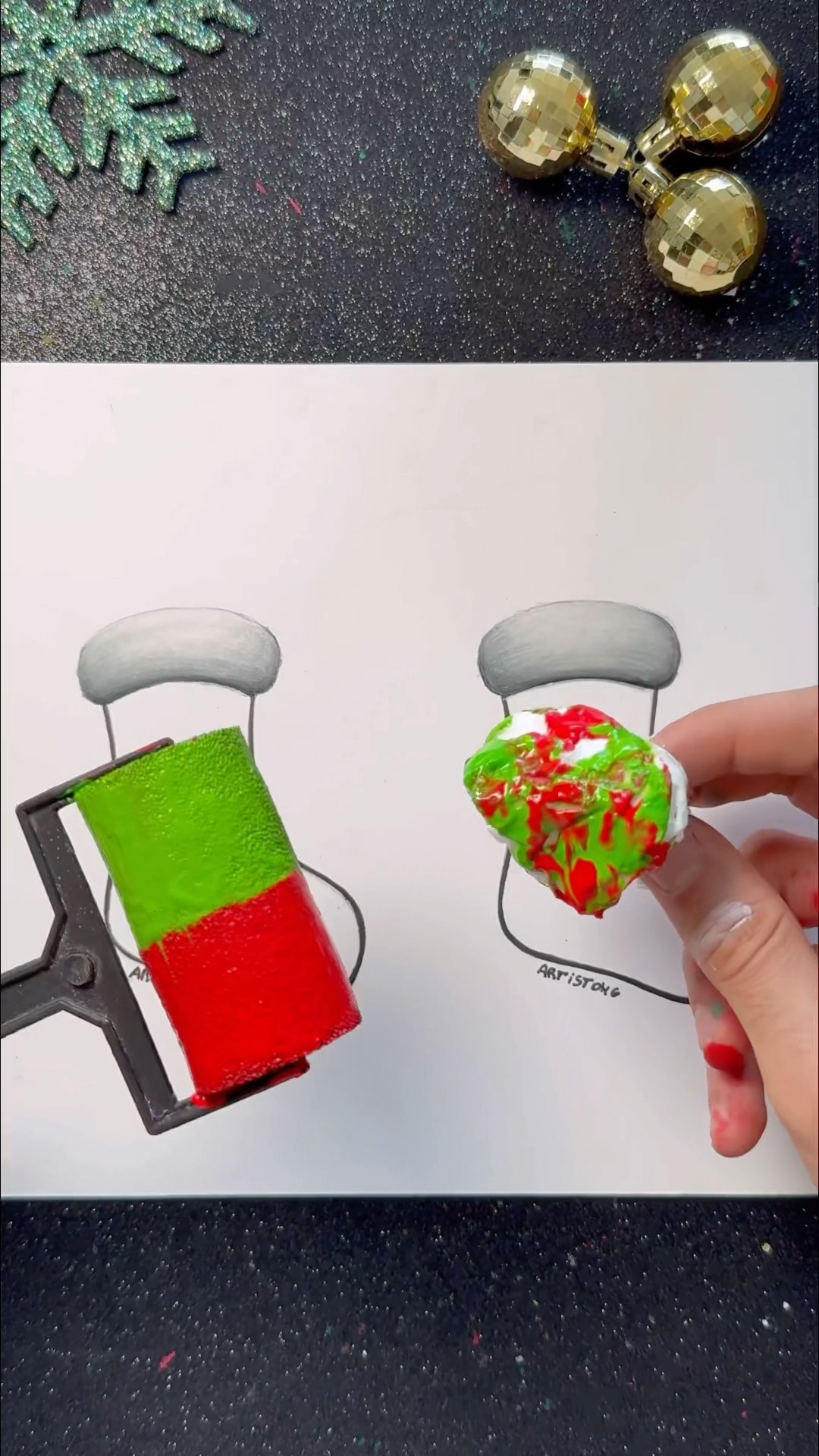 Christmas Socks with Different Techniques! ✨? || Choose your Favorite ? #christmasart