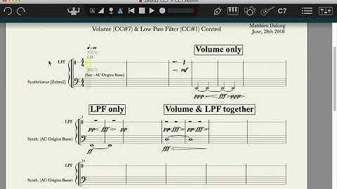 Presonus Notion 6 & U-he Zebra2 : Using multiple MIDI CC