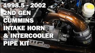 WCFAB 1998 - 2002 Second Gen Cummins Intake Horn & Intercooler Pipe Kit