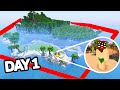 Stranded on Survival Island in Hardcore Minecraft