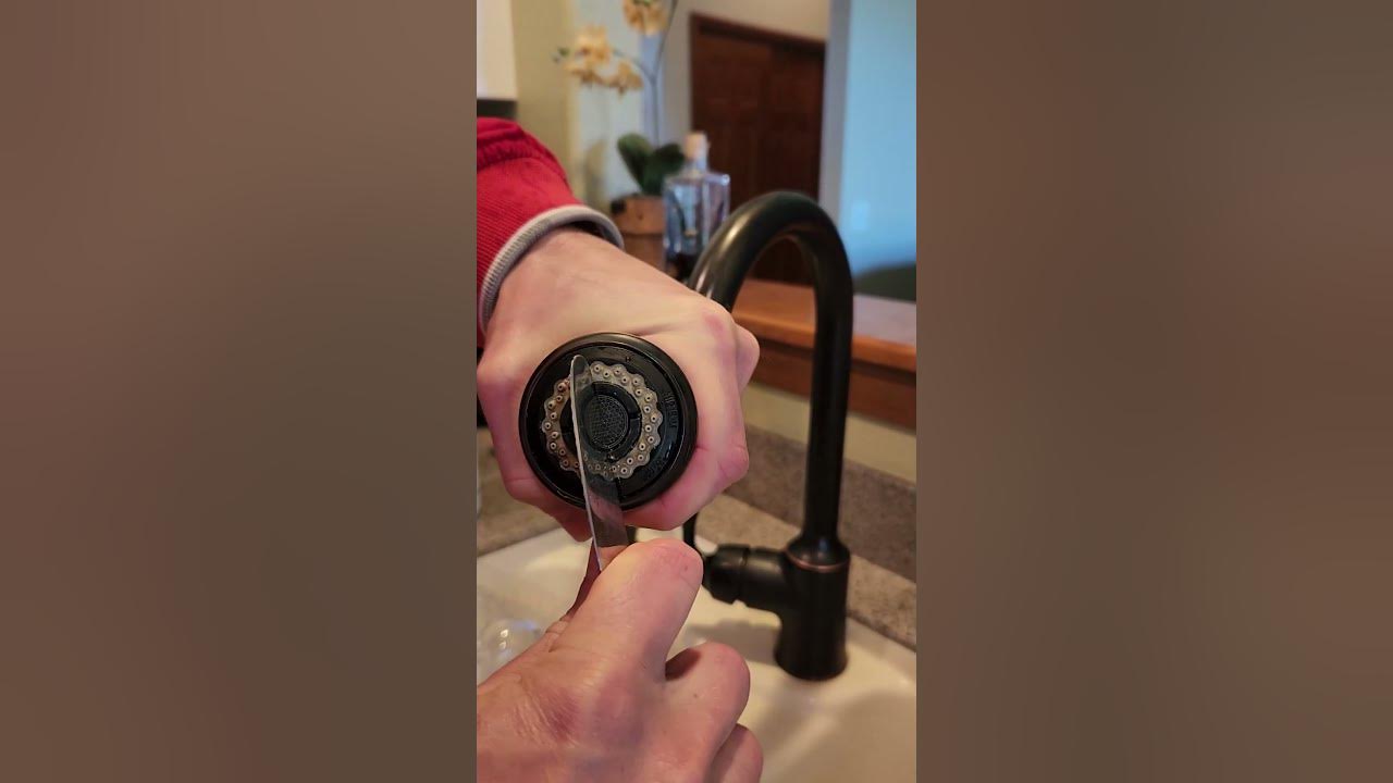 Moen kitchen faucet lost key? Use this hack to change aeration filter
