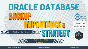 Oracle database backup importance and strategy | Recorded 13-DEC-2025