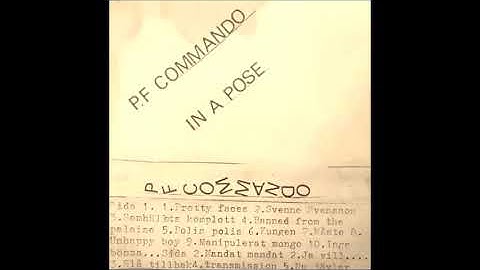 PF COMMANDO. IN A POSE. TAPE. 1979