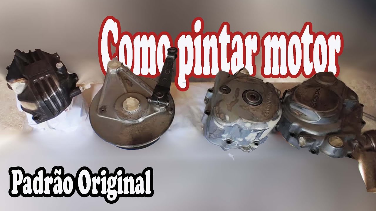 Pintura original em tampa de motor , Verniz acetinado padrão original