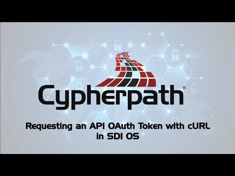 Requesting an API OAuth Token with cURL in SDI OS