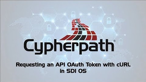 Requesting an API OAuth Token with cURL in SDI OS
