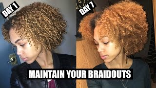 A Week in my Natural Hair: How to Maintain Your Braidouts
