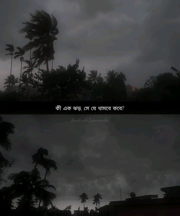 Ki Ek Jhor Se Je Thambe Kobe | Rain status | Storm Status | Rainy weather WhatsApp status | ~ Upo