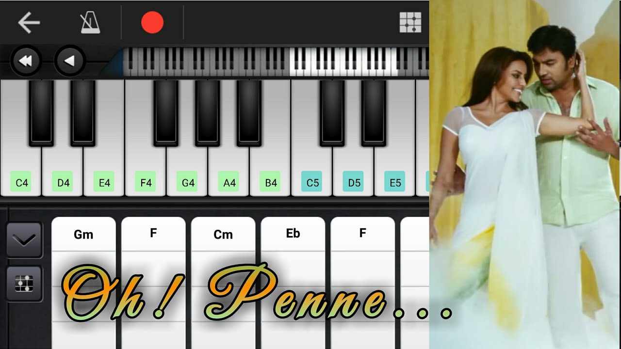 Oh Penne | Chords | Vanakkam Chennai | Aniruth Ravichandran | Piano | 122