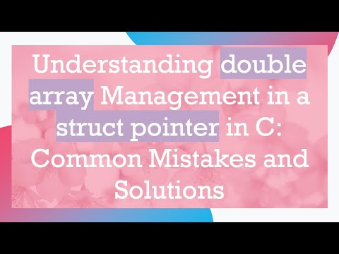 Understanding double array