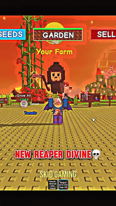 New Divine REAPER Pet💀#growagarden #fypシ #shorts #viral