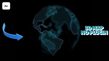 After Effects 3D Map Animation | No Plugins | After Effects Tutorials | VFX