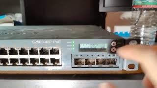 how to factory reset Aruba networks switch
