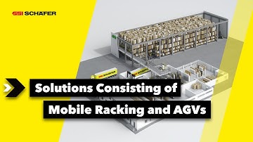 MPE Plastics: Solutions consisting of mobile racking and AGVs for automotive supplier I SSI SCHAEFER