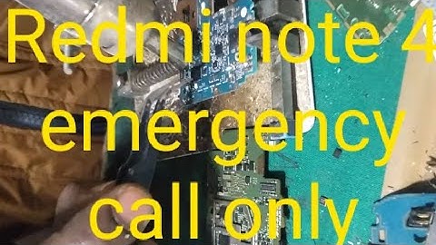Redmi Note 4 Emergency Call Fix(No Service) Problem SOLUTION|Xiaomi Redmi Note4 No Service Emergency