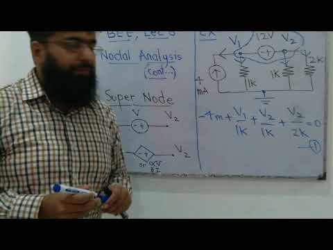 CA8 | Nodal Analysis | Super Node | Circuit Analysis |Resistor | Current Source | Voltage