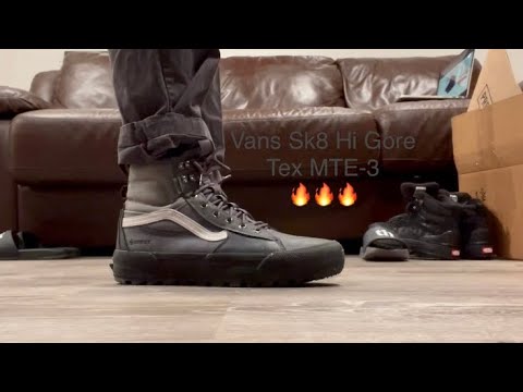 Vans Sk8 Hi Gore Tex MTE-3 Review and On Feet - YouTube