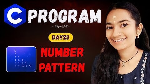 🎯 DAY 23 C PROGRAM : Number Pattern 