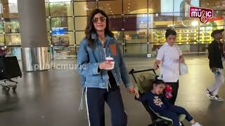 SHILPA SHETTY SPOTTED AT AIRPORT ARRIVAL