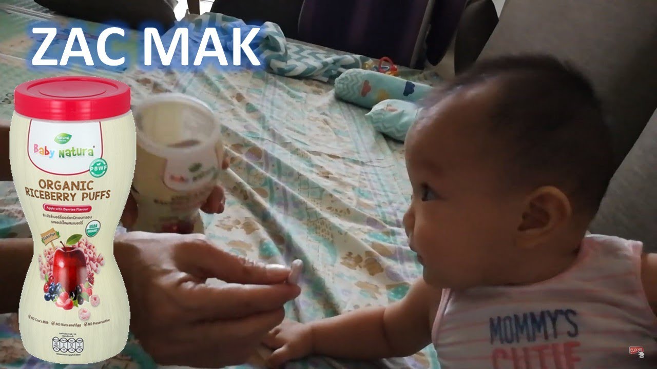 baby natura organic riceberry puffs