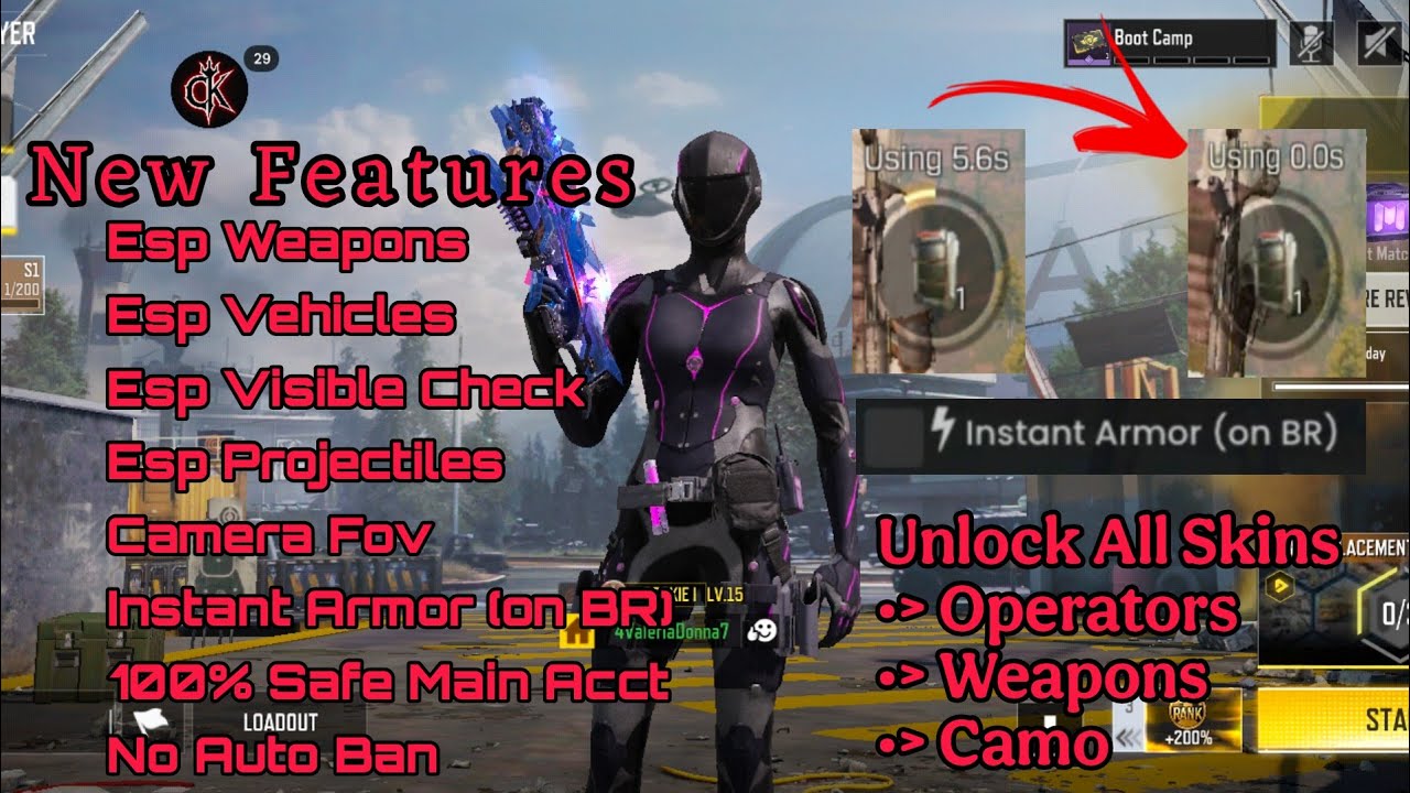 INSANE CODM MOD MENU UPDATE! | INSTANT ARMOR + Wallhack + Anti-Ban ...
