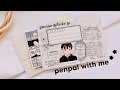 PENPAL WITH ME | monochrome theme