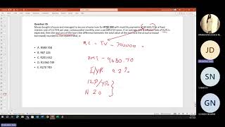 Financial Mathematics 1st Year DSC1630 Last session