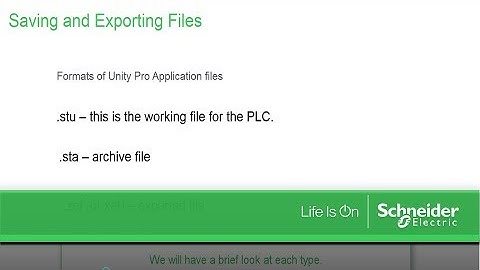 Recover the Unity Pro application from your installation