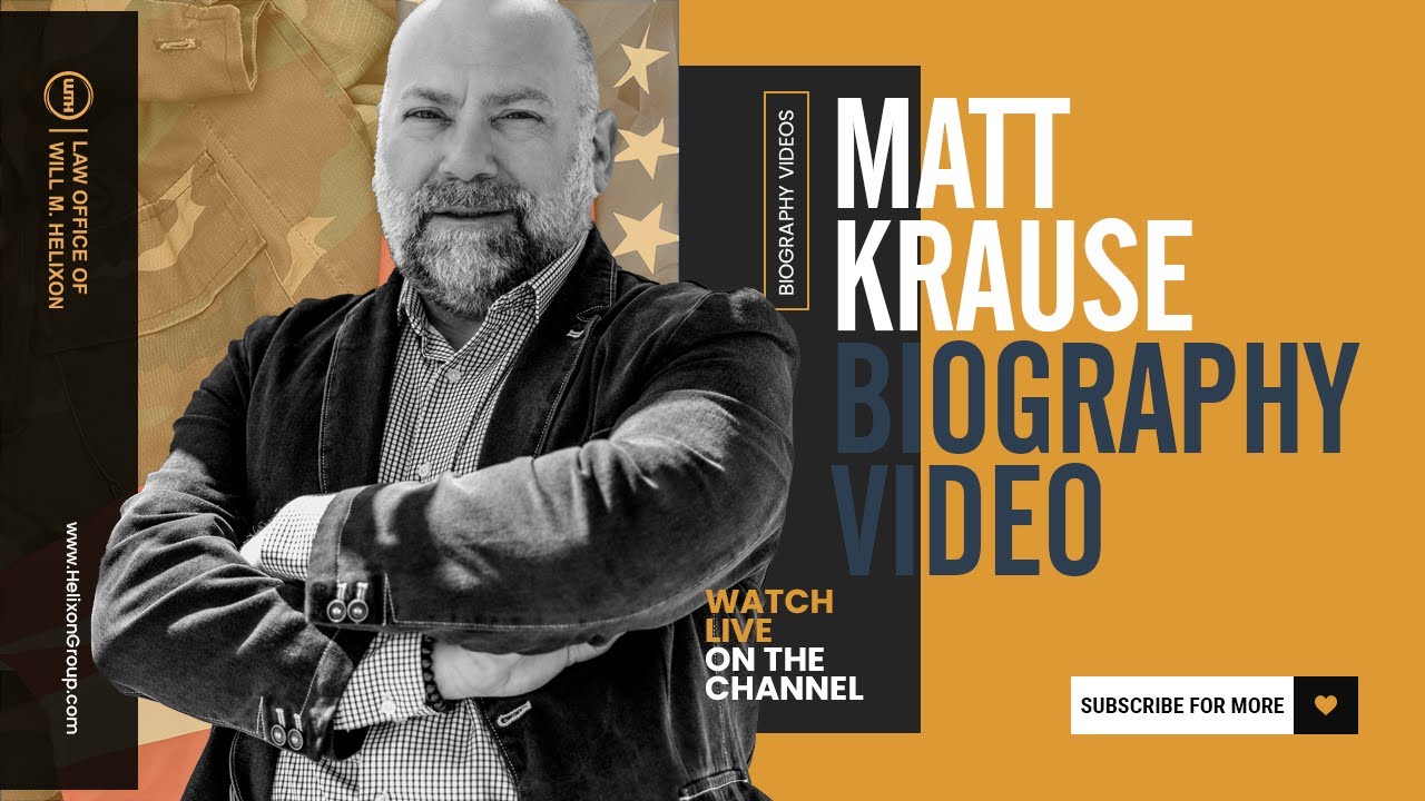 Biography of Matthew Krause – Warrior Advocate | Law Office of Will M. Helixon
