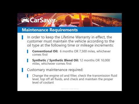 CarSaver Portal   Lifetime Warranty Training Videos