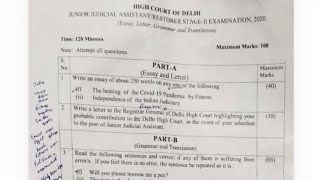 Delhi High Court Descriptive Previous Year Paper   Paper  Dhc Jja Descriptive Paper 