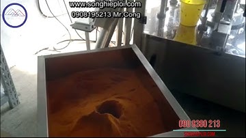 Máy đóng gói bột xoay tròn cấp liệu trục vít