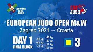 Day 1 - Finals Tatami 3: European Judo Open Zagreb 2021