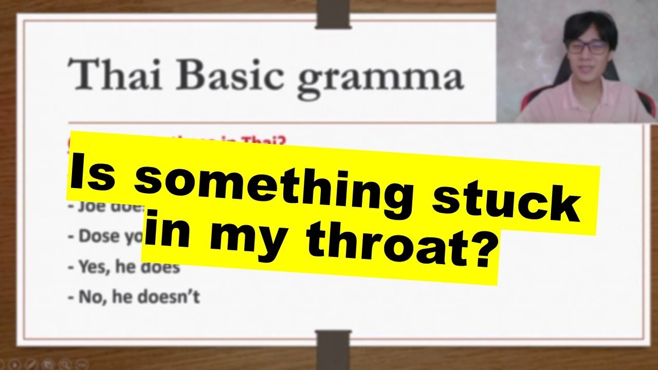 Is something stuck in my throat? Behind the scenes 1 YouTube