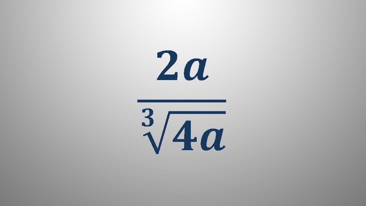 Racionalizacija imenovalca 6