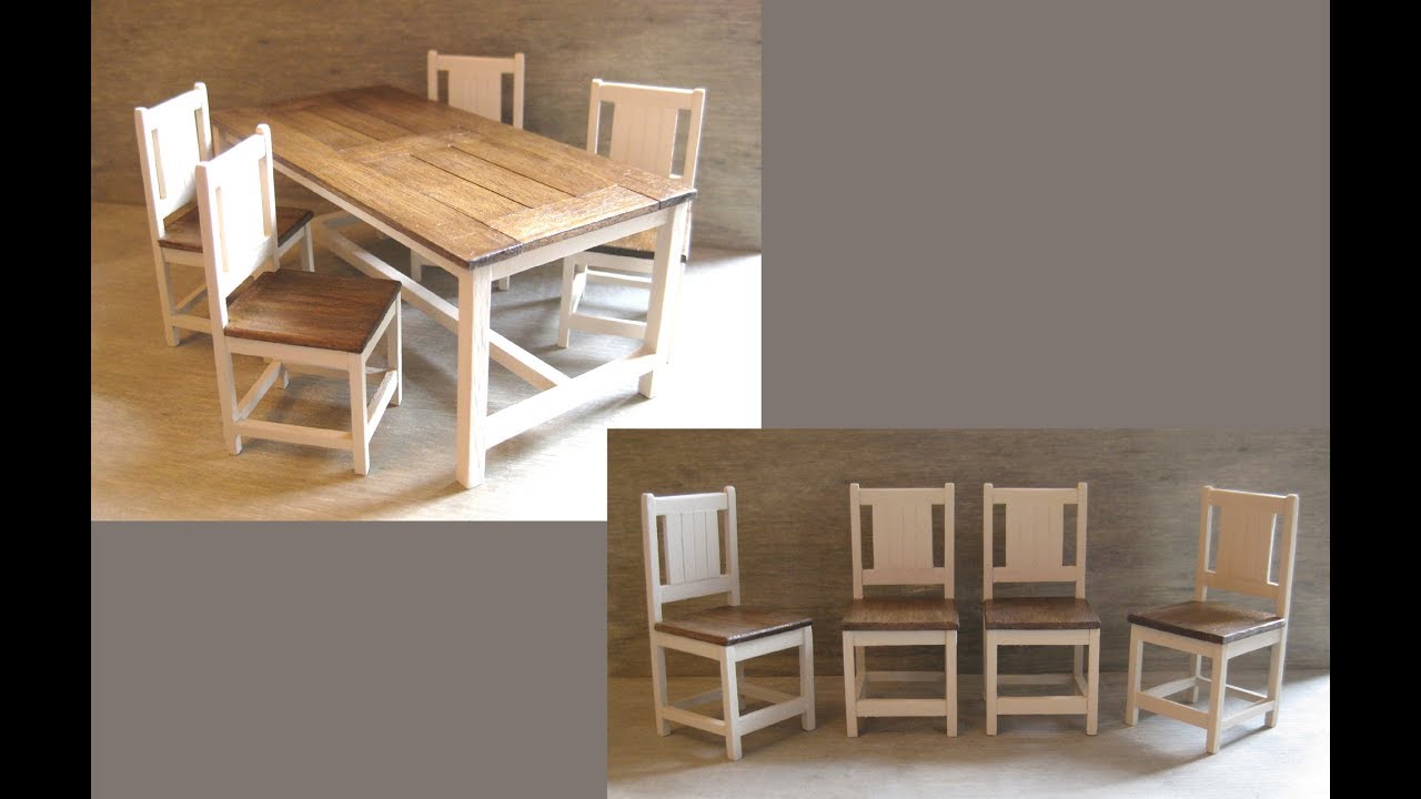 Мастер-класс по изготовлению стола и стульев в масштабе 1/12. Часть вторая. Стулья.