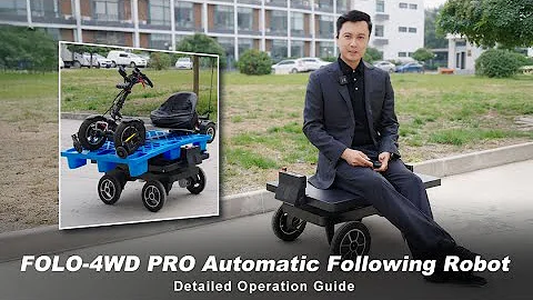 FOLO-4WD PRO Auto-Follow Robot | 150kg Load, 4WD Power & LiDAR Obstacle Avoidance