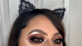 39S Such A Gem Morphe Palette Neutral Glitter Cut Crease Hooded Eyes