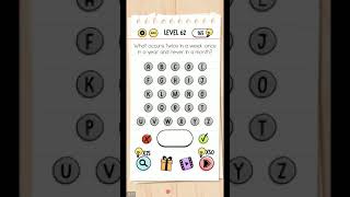 BRAIN TEST TRICKY PUZZLE LEVEL 62 SOLVED