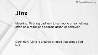 Jinx Meaning