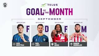 VOTE NOW TELUS Goal of the Month | September 2026