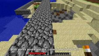 Minecraft : Exploding bridge