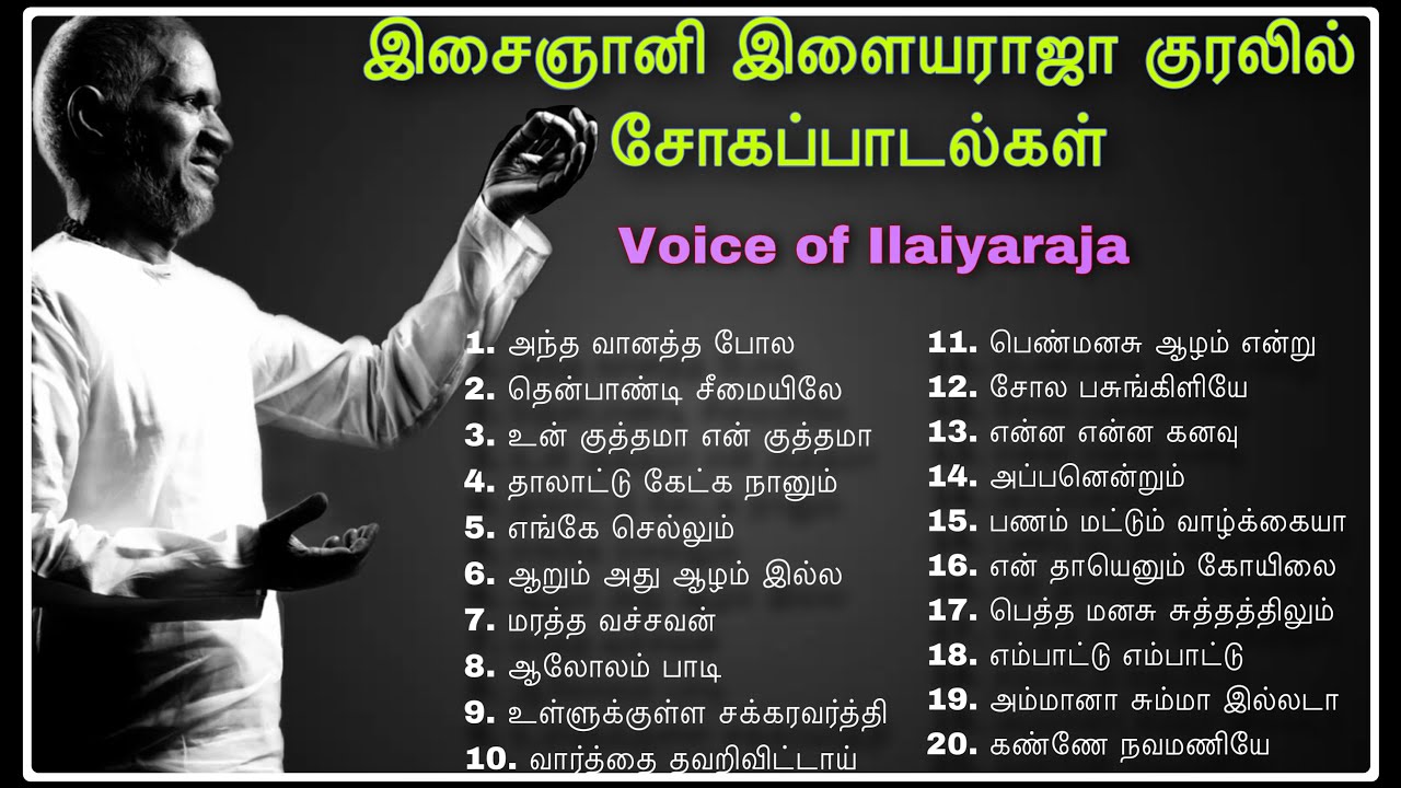       Voice of Ilaiyaraja Sad Songs   ilaiyaraja