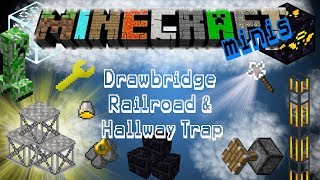 Minecraft Minis | Tinker's Construct Mod | Drawbridge Railroad & Hallway Trap