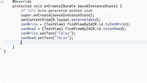 Android Application Development Tutorial   104   External Storage State